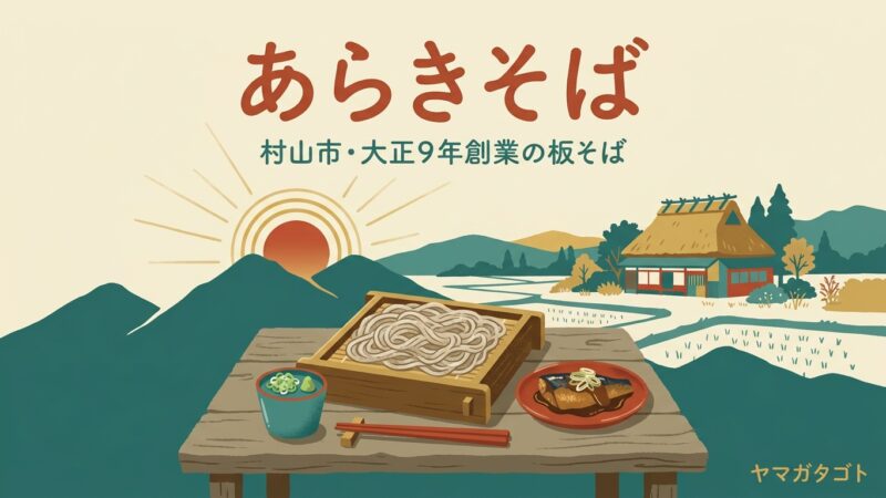 あらきそば（村山市）メニューと値段｜板そば900円から・混雑・お取り寄せ