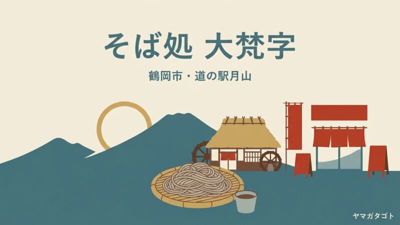 【鶴岡市】そば処 大梵字のメニューと口コミ｜名物の大ざるは1人前850円の人数分
