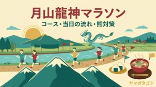 【月山龍神マラソン2026】コースと当日の流れ｜種目ごとのスタート時刻と熊対策 