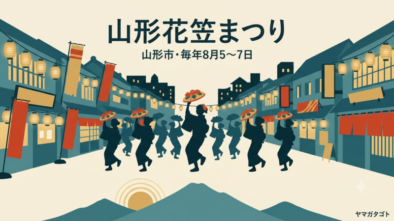 山形花笠まつり｜2026年の日程・時間と交通規制、ゲスト一覧・飛び入り参加のやり方 