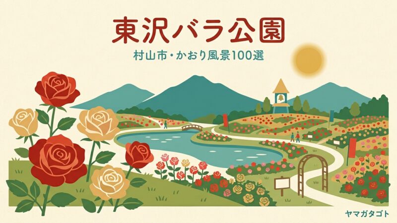 東沢バラ公園（山形・村山市）｜見頃は6月と9月・バラまつり期間外は入園無料 