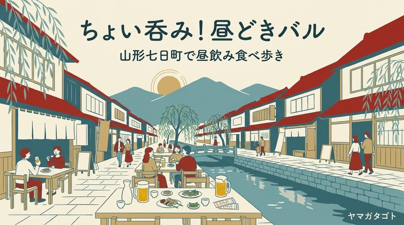 【ちょい呑み！昼どきバル2026】山形七日町で10月11日・12日｜前売券の買い方と会場ごとの参加店
