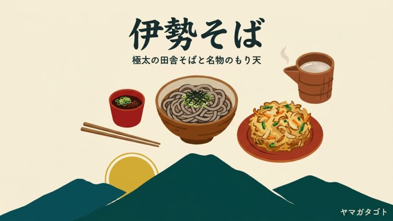 【東根市】伊勢そばのメニューと値段｜一番人気のもり天1,080円と極太の田舎そば・待ち方 