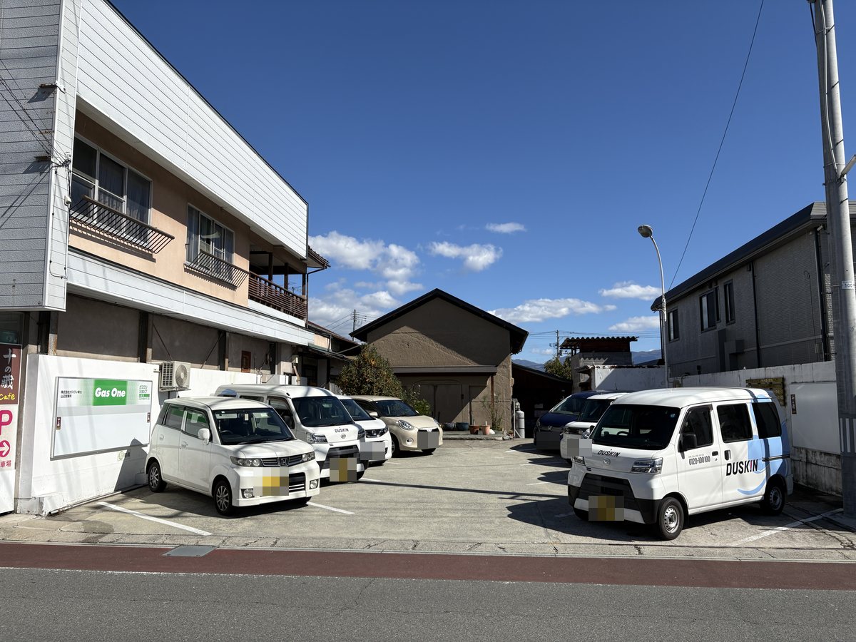十の藏cafeの駐車場の全体