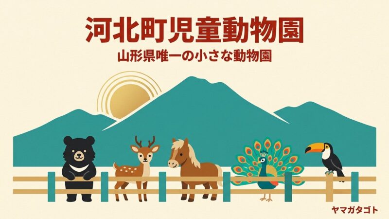 河北町児童動物園（山形）｜24時間無料 クマのつむぎに会える県内唯一の動物園