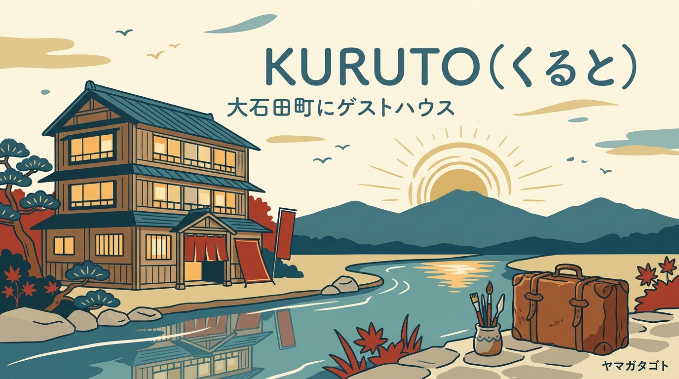 【大石田町】KURUTOが8月2日オープン｜1泊6,000円・銀山温泉の最寄り駅