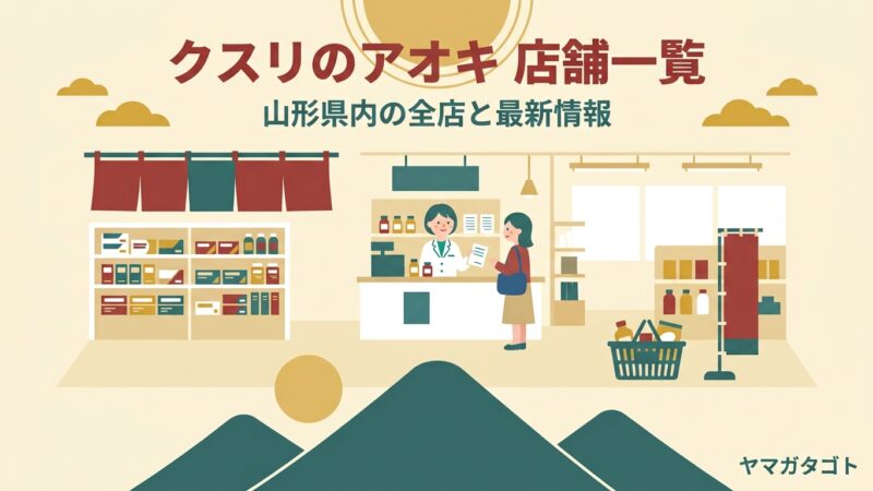 クスリのアオキの店舗一覧（山形県内）｜処方せんを受け付ける店が地域別に分かる 