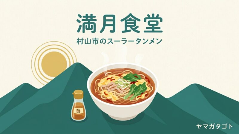 満月食堂（村山市）のメニューと値段・レビュー｜看板のスーラータンメン900円と季節の限定 