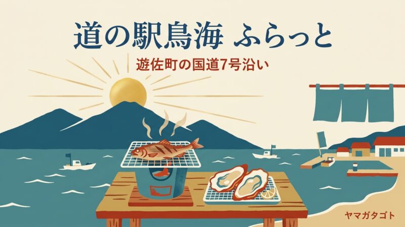 道の駅鳥海 ふらっと（山形・遊佐町）｜銀ガレイ焼きが名物 移転は2027年度 