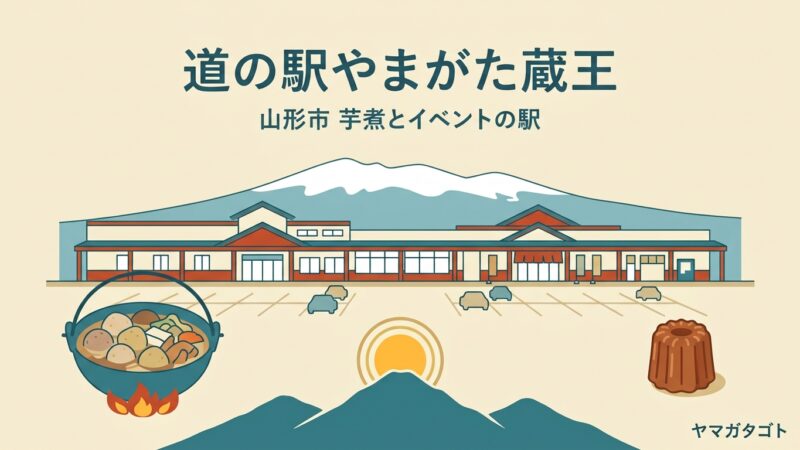 道の駅やまがた蔵王（山形市）｜お土産とフードコートは隣のぐっと山形へ 