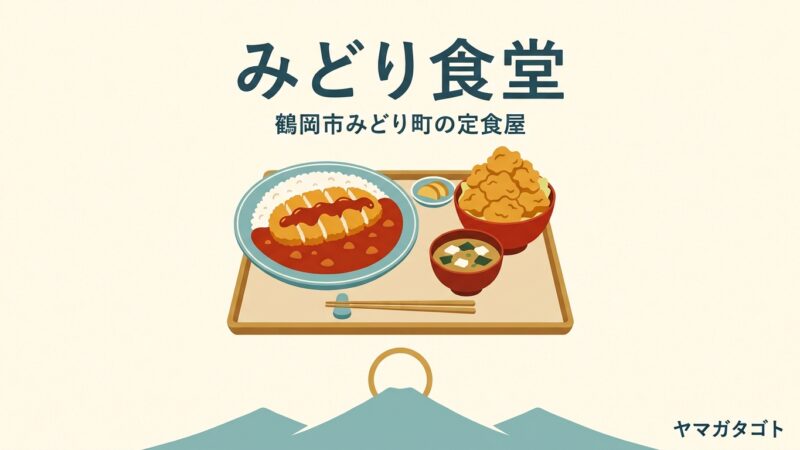 みどり食堂（鶴岡市）｜メニューに「すごい量だよ」と書いてある店 