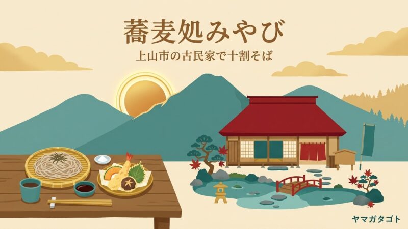【上山市】蕎麦処みやびのメニューと口コミ｜築100年の古民家で塩で食べる十割そば 