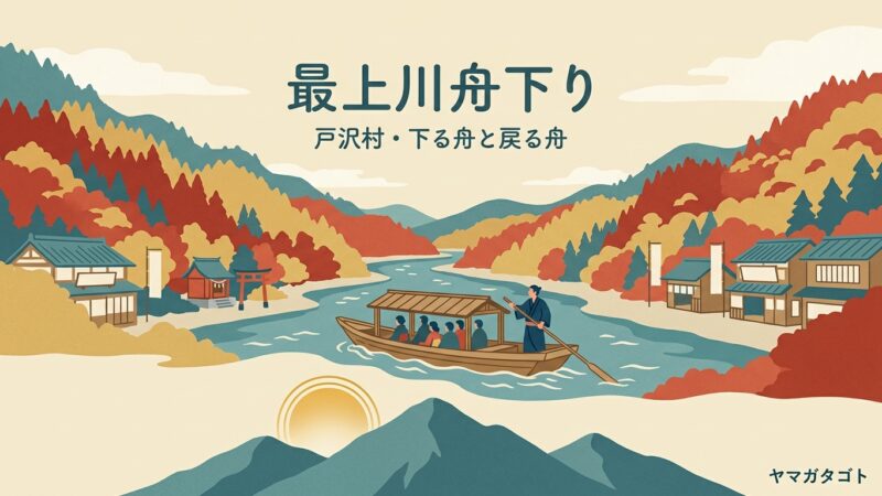 最上川舟下りの料金と時刻表｜2社どっちに乗る？予約・アクセスと紅葉 