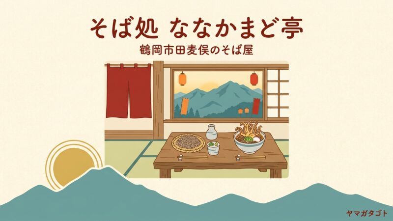 【鶴岡市】そば処 ななかまど亭のメニューと値段｜げそ天丼セット1,480円・口コミの評判 