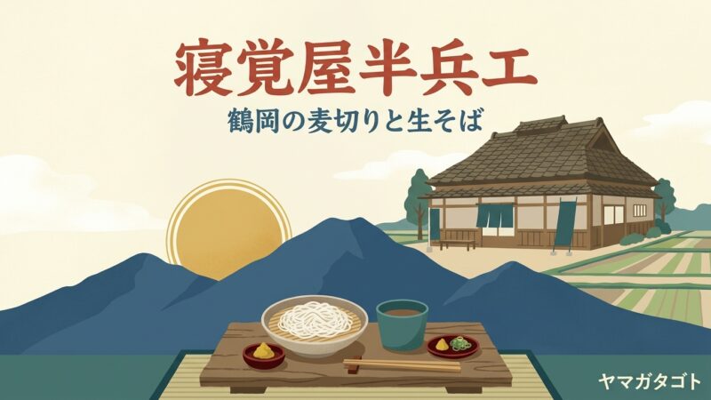 【鶴岡市】寝覚屋半兵エのメニューと値段｜ざる麦切り780円とおみやげ・口コミの評判 