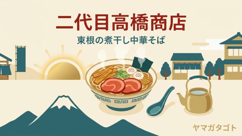 二代目高橋商店（山形・東根市）のメニューと値段｜中華そばは大盛にしても980円 