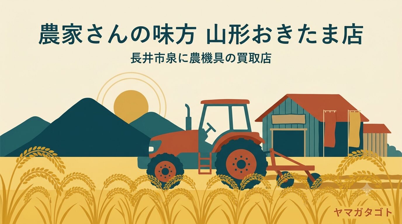 【長井市】農家さんの味方 山形おきたま店が8月1日オープン｜農機具の買取
