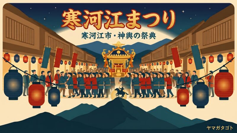【寒河江まつり2026】日程と屋台 駐車場｜神輿の祭典は9月20日17時から