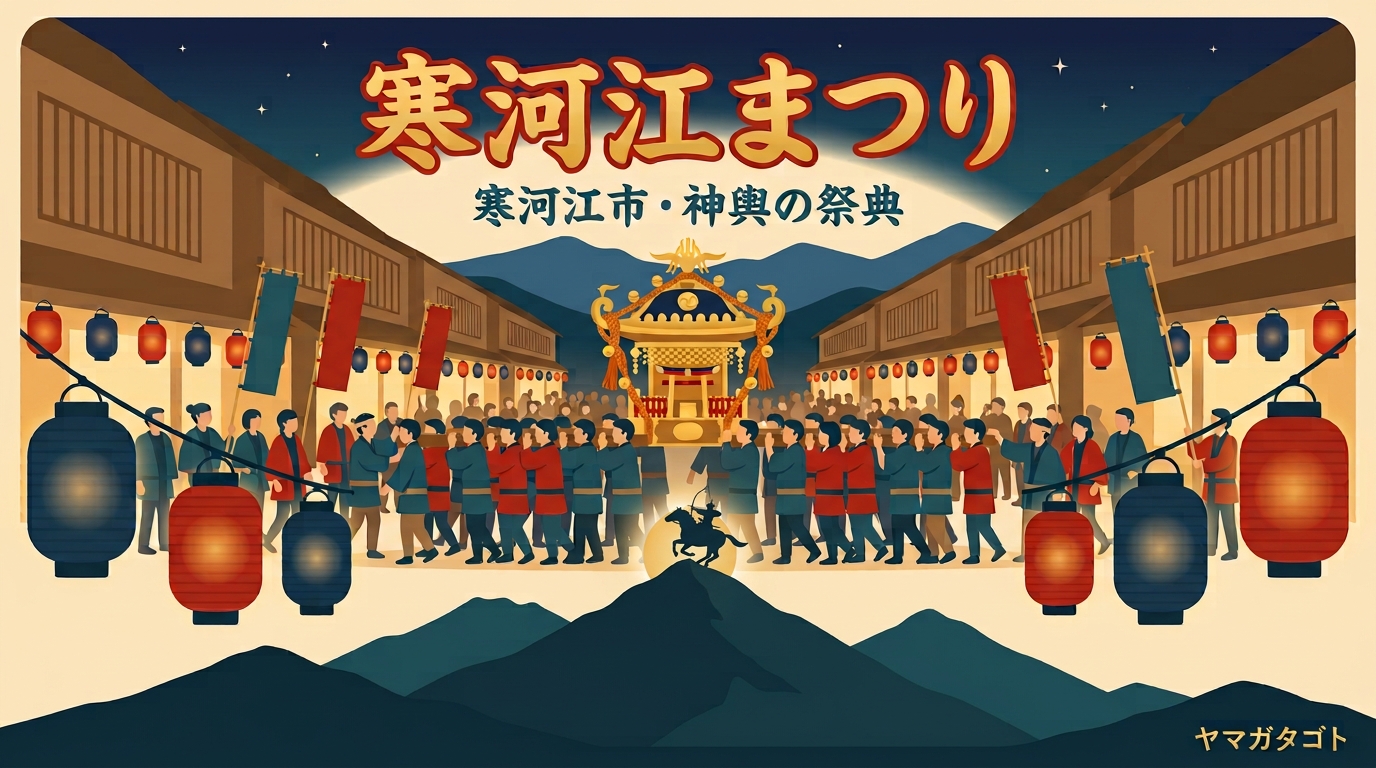 【寒河江まつり2026】日程と屋台 駐車場｜神輿の祭典は9月20日17時から