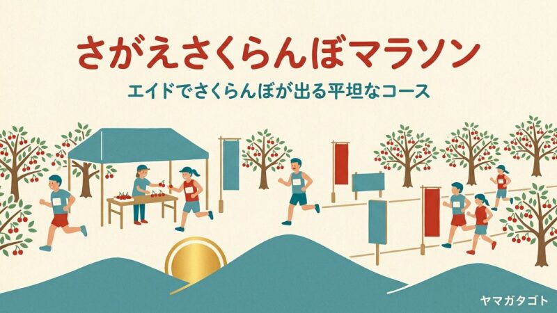 寒河江さくらんぼマラソンの結果とコース｜次の大会の日程と申し込み時期の目安