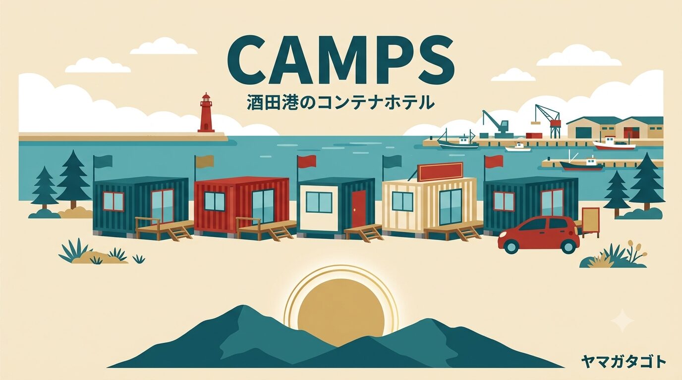 【酒田】サカタントのコンテナホテル「CAMPS」に泊まってみた｜料金・予約・チェックイン