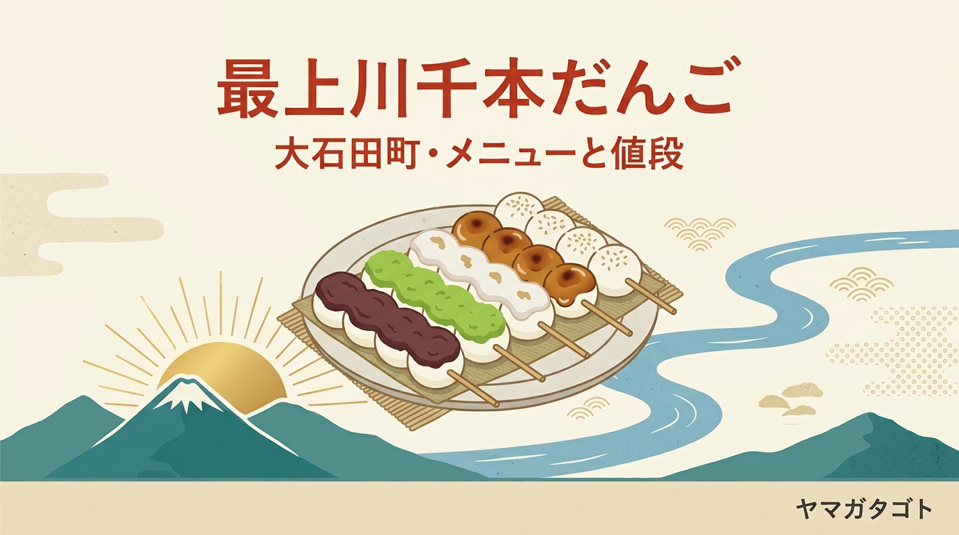 最上川千本だんご（大石田町）メニューと値段｜予約・待ち時間・駐車場