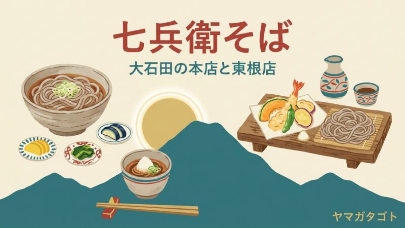 七兵衛そば 全2店ガイド｜食べ放題は大石田の本店だけ 東根店との違いと待ち方 