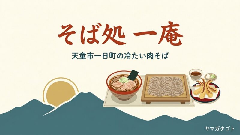 そば処 一庵（天童市）のメニューと値段｜一庵そば1,000円と行列を避ける時間 