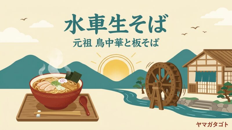 手打 水車生そば（天童市）のメニューと値段｜元祖 鳥中華870円と待たない時間帯 