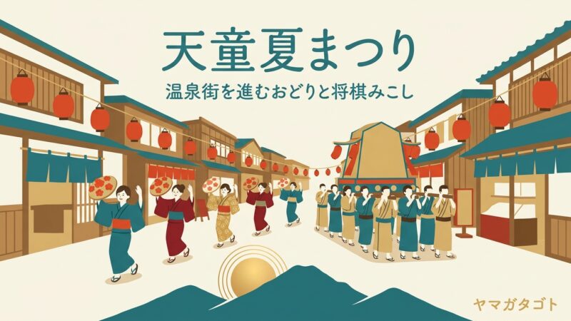 天童夏まつりは例年8月8日・9日｜おどりパレードは両日18時30分から 屋台と指定駐車場 