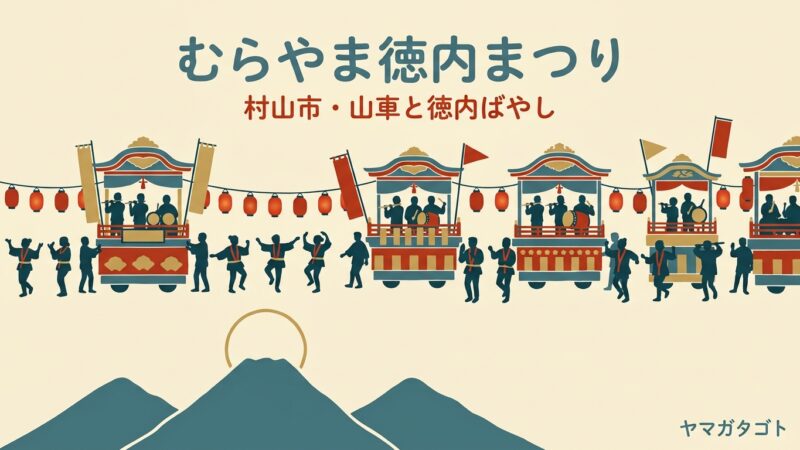 むらやま徳内まつり2026｜8月21〜23日 村山市の日程・屋台・シャトルバス 