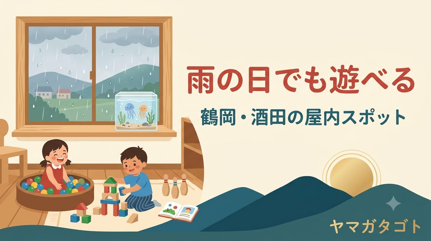 鶴岡・酒田の子供の遊び場22選｜雨の日も遊べる屋内スポット