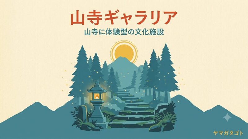 【山形市】山寺ギャラリアが10月オープン予定｜旧・山寺後藤美術館が体験型施設に 