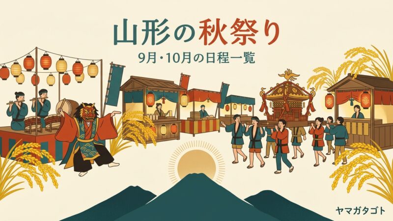山形の秋祭り一覧2026｜9月10月の日程と見どころ17件