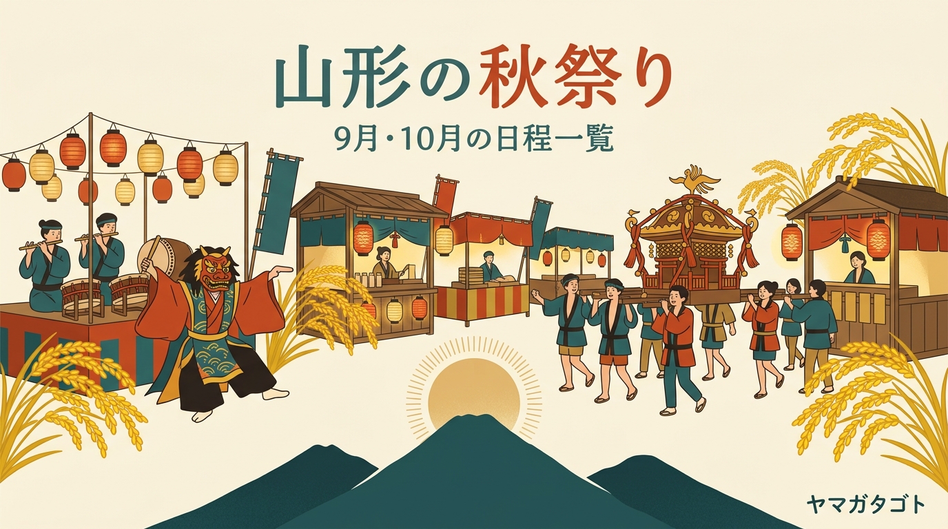 山形の秋祭り一覧2026｜9月10月の日程と見どころ17件