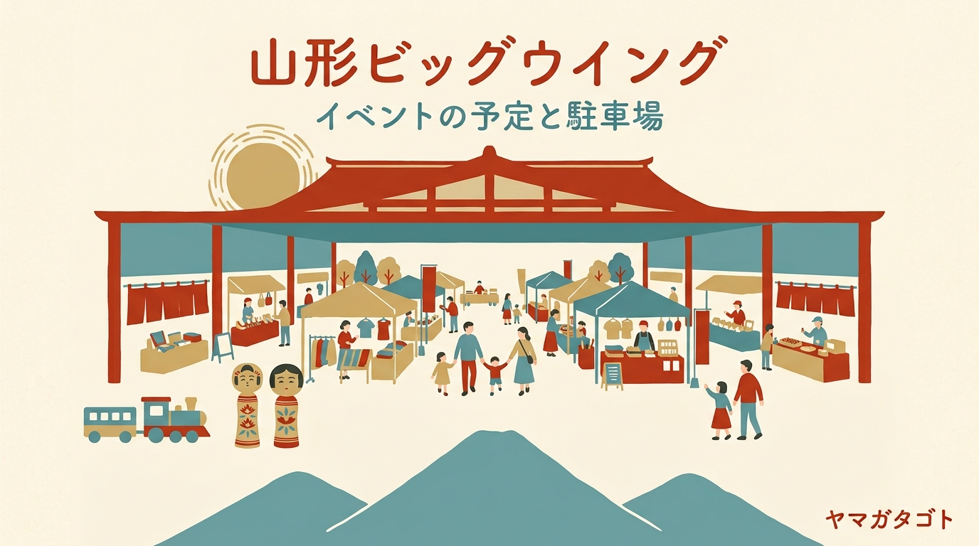 山形ビッグウイングのイベント｜今日からの予定と中古車フェア・駐車場