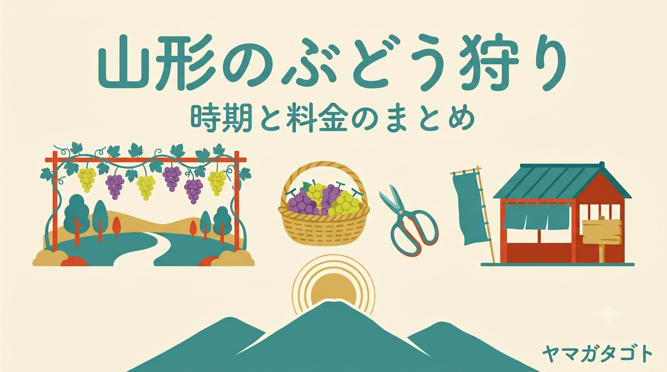 山形のぶどう狩り18選｜デラウェアとシャインマスカットの時期