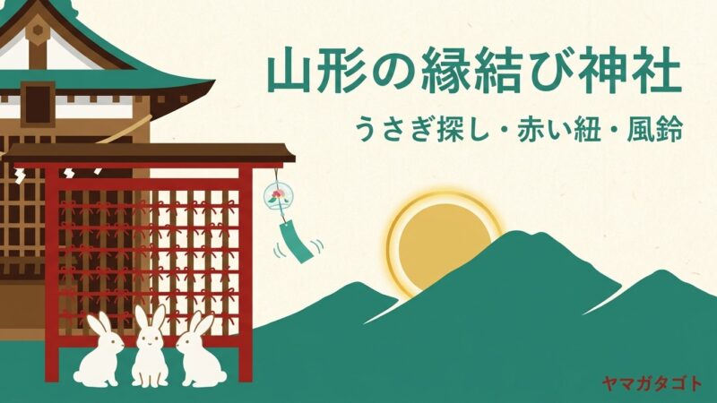 山形の縁結び神社・パワースポット15か所｜うさぎ探しや赤い紐など願いのかけ方 