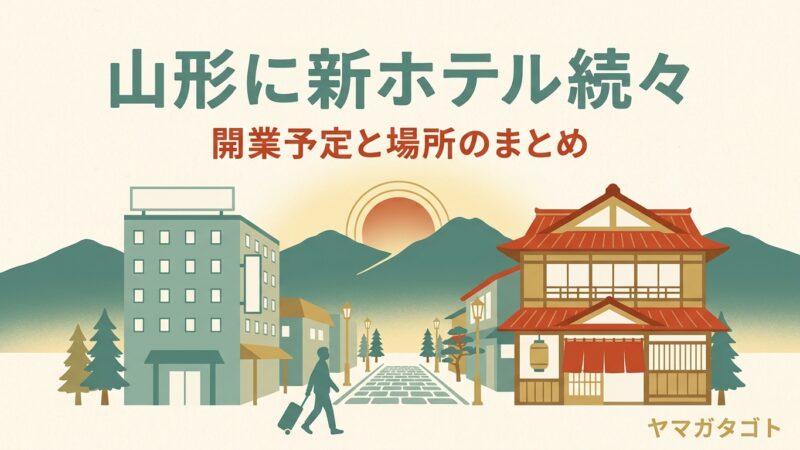【2026-2028】山形に新ホテル6施設｜界 蔵王10月15日・山形駅前は2028年