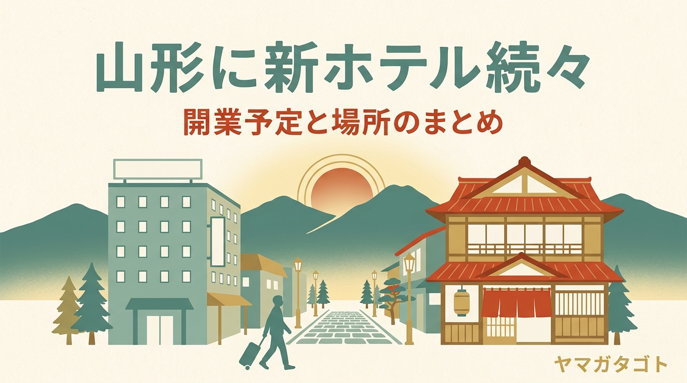 【2026-2028】山形に新ホテル6施設｜界 蔵王10月15日・山形駅前は2028年