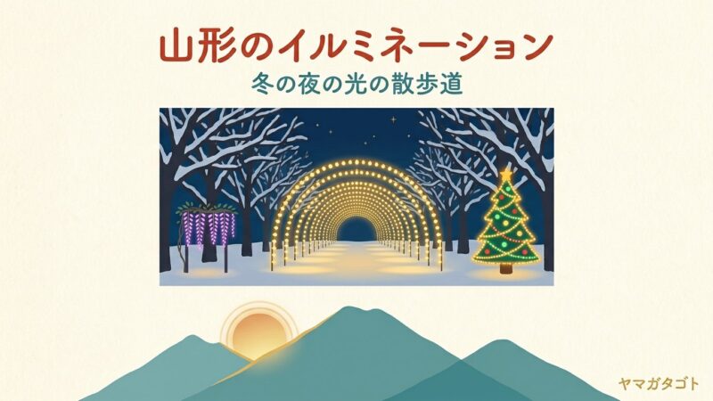 【2026年】山形県のイルミネーションおすすめ14か所｜いつまで見られるか早見表 
