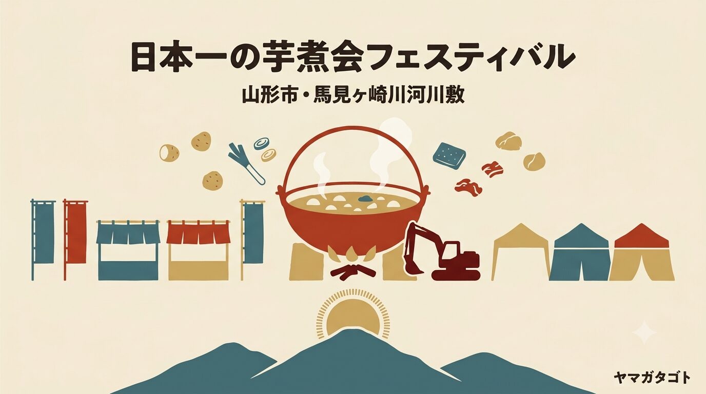 【2026年】日本一の芋煮会フェスティバルは9月20日｜山形市・チケット・駐車場