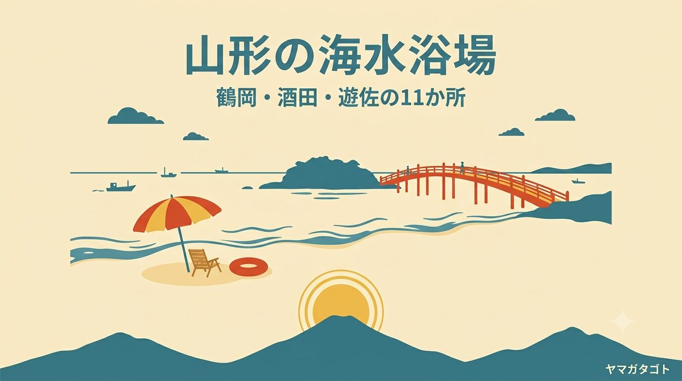 山形の海水浴場11か所｜いつまで泳げる？遊泳時間・駐車場【鶴岡・酒田・遊佐】