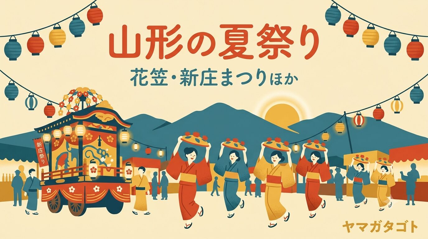【2026年】山形の夏祭り日程一覧｜花笠・新庄まつりほか8月の24件