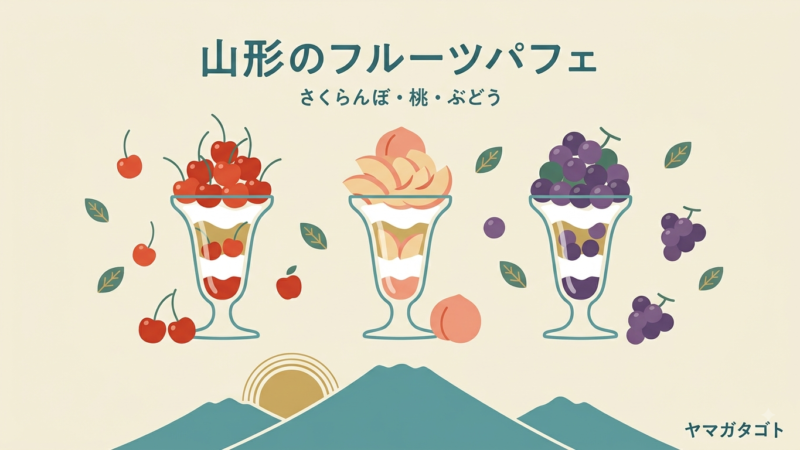 山形のフルーツパフェ12選｜さくらんぼ・桃・ぶどうを旬に食べる果樹園カフェ 