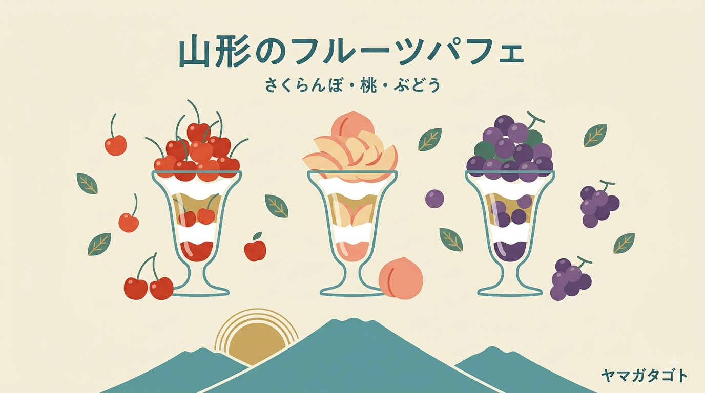 山形のフルーツパフェ12選｜さくらんぼ・桃・ぶどうを旬に食べる果樹園カフェ