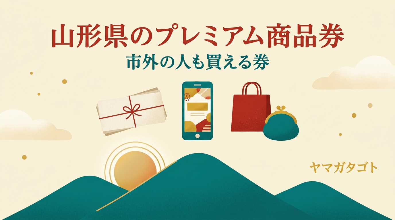 【2026年】山形県のプレミアム商品券｜市外の人も買える券と次の申込日