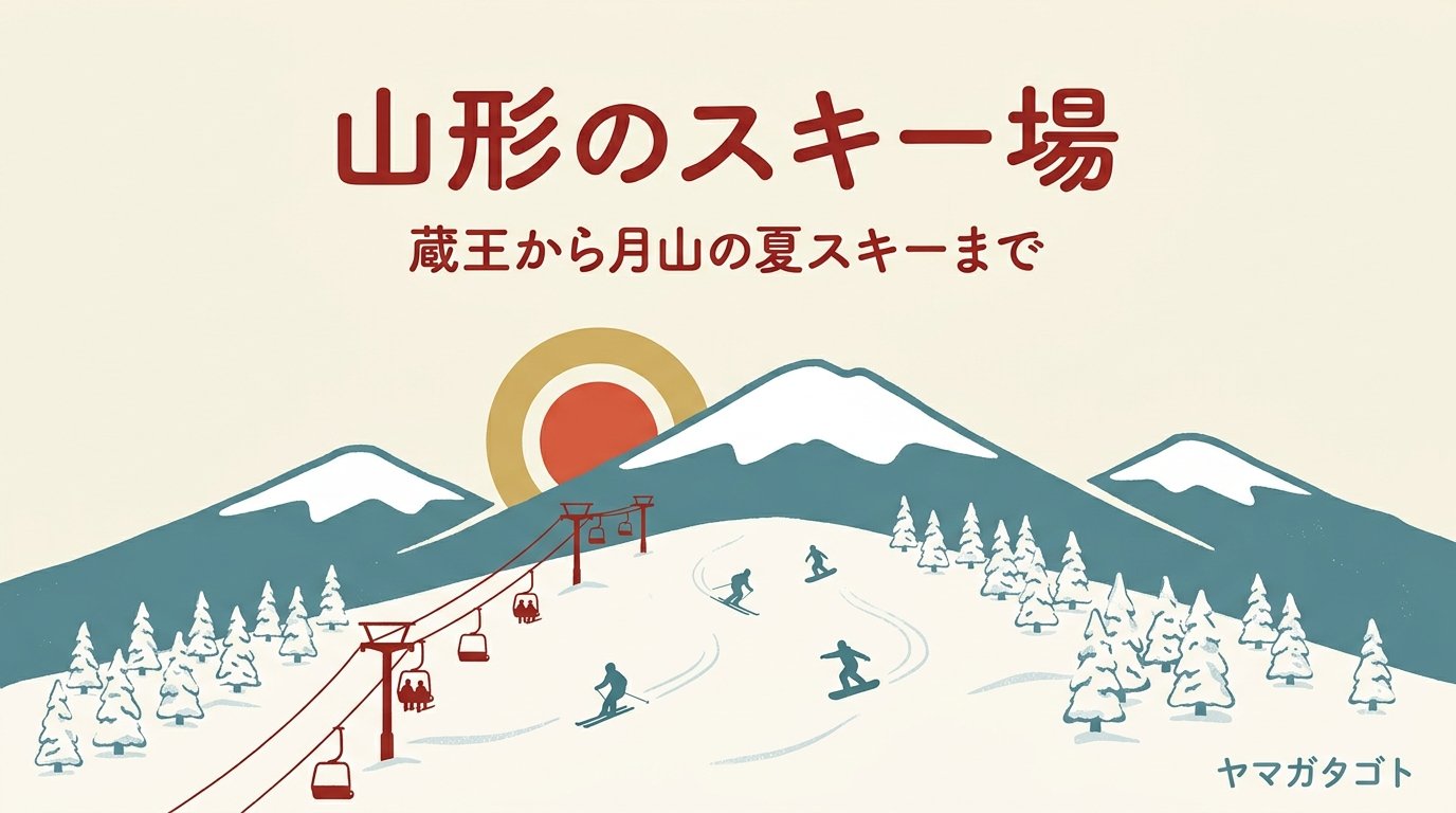 山形県のスキー場28か所一覧｜1日券とナイターを1表で比べる・7月まで滑れる月山も