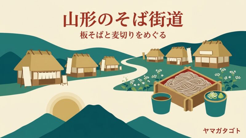 山形のそば街道9か所とマップ｜板そば・麦切りと食べ放題の蕎麦屋 