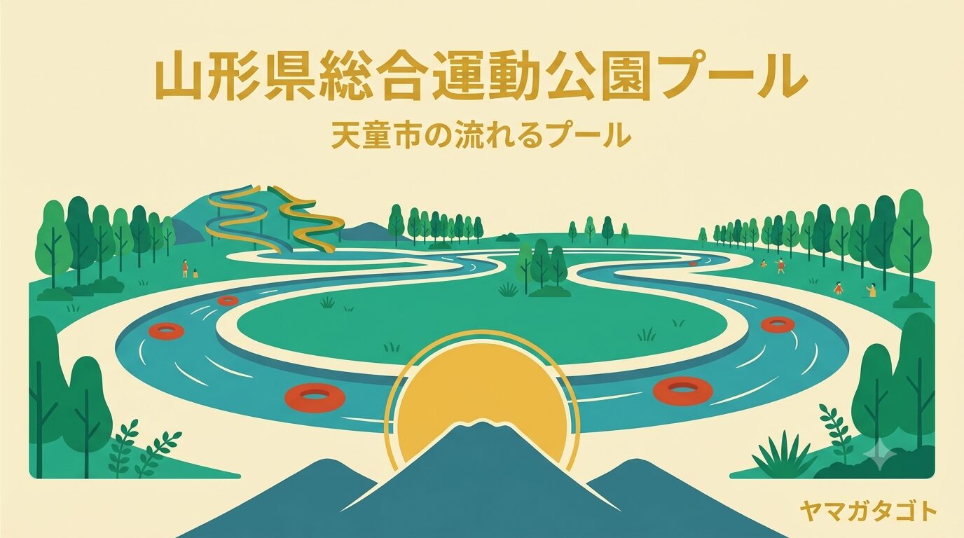 山形県総合運動公園の屋外プール完全ガイド｜203mの流れるプールとスライダー2基【2026年】